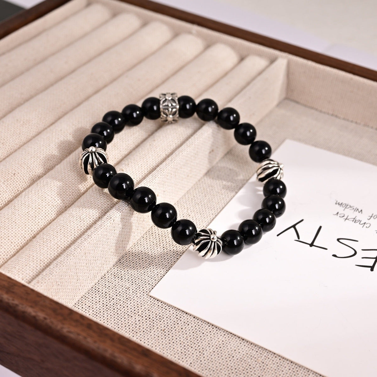 Martin Graham bracelet in polished metal-tone – close-up detail