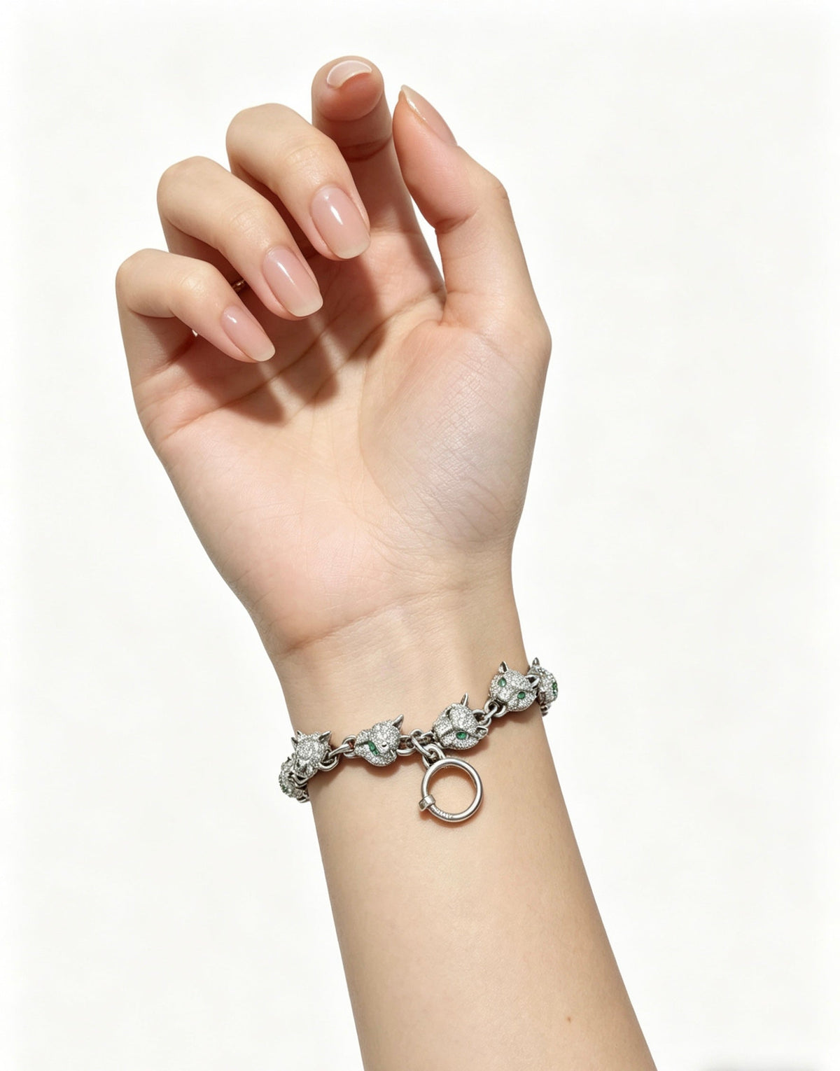 Martin Graham bracelet in polished metal-tone