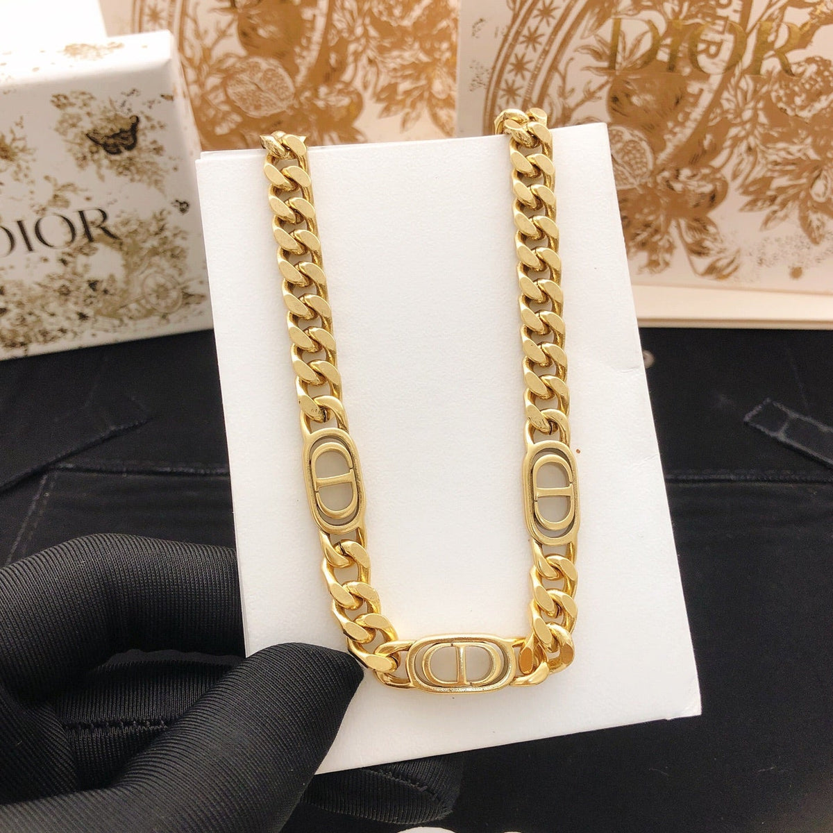 Martin Graham pendant necklace in polished metal-tone