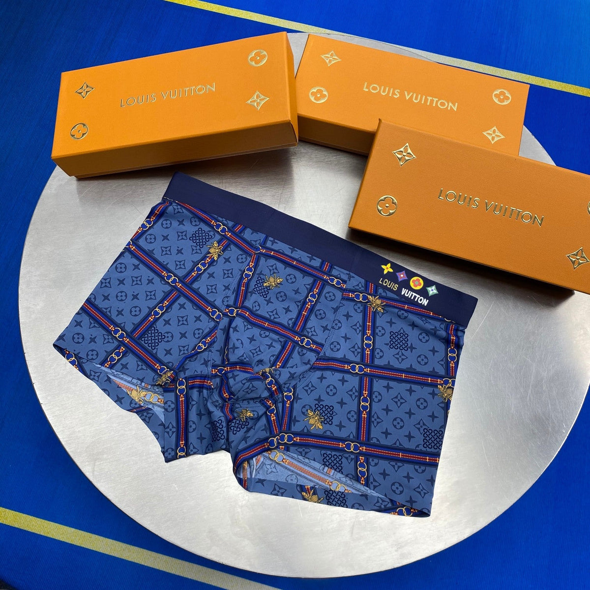Louis Vuitton Ice-Silk Men's Boxer Briefs - 3-Piece Box - Sizes L-XXXL