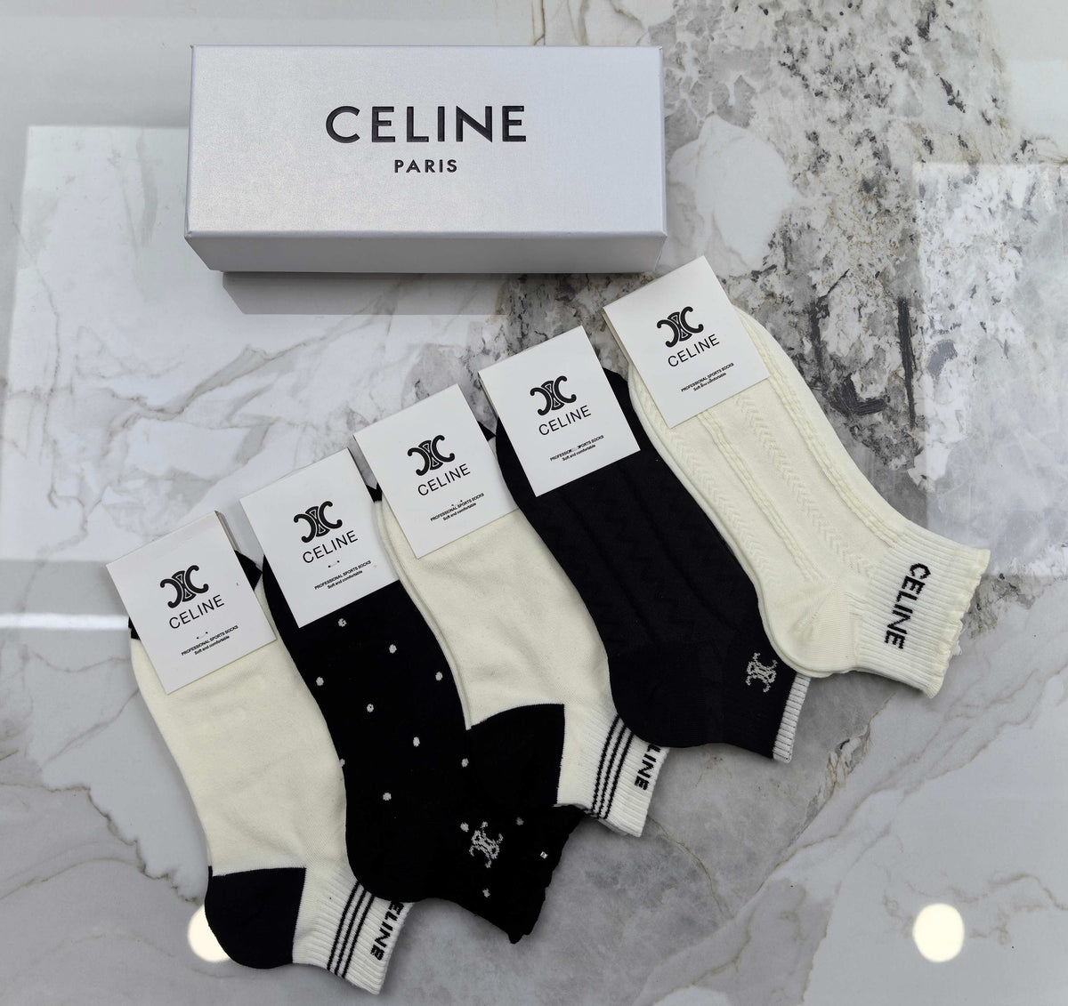 Celine Socks - 5-Pair Set