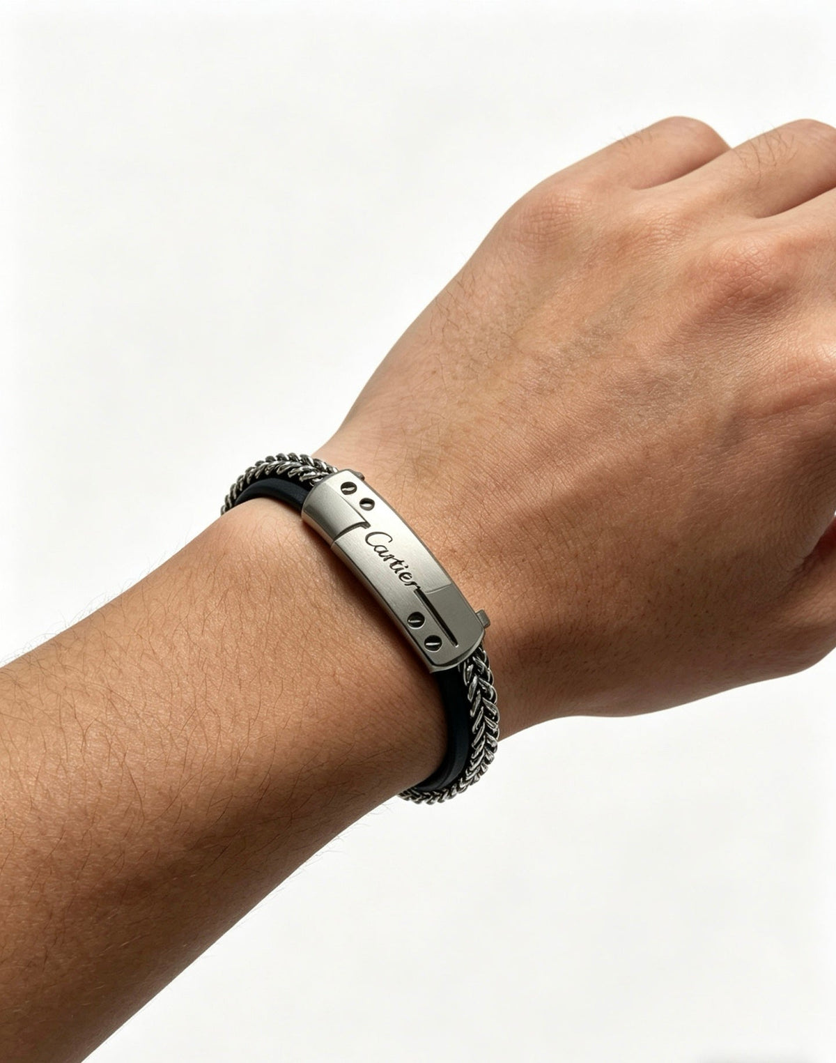 Martin Graham bracelet in polished metal-tone