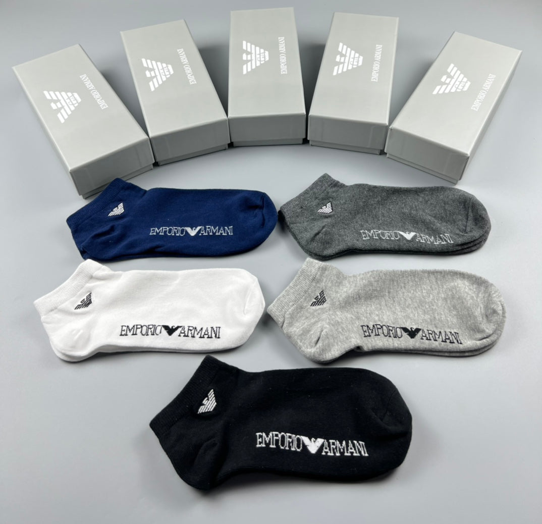 Emporio Armani Cotton Socks - 5-Pair Set