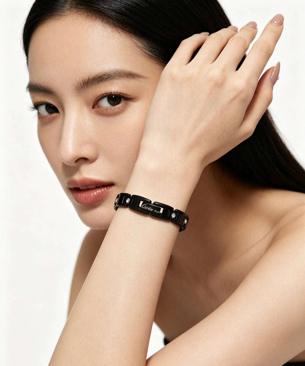 Martin Graham bracelet in polished metal-tone