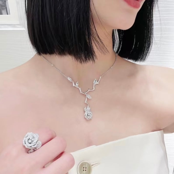 Martin Graham pendant necklace in polished metal-tone