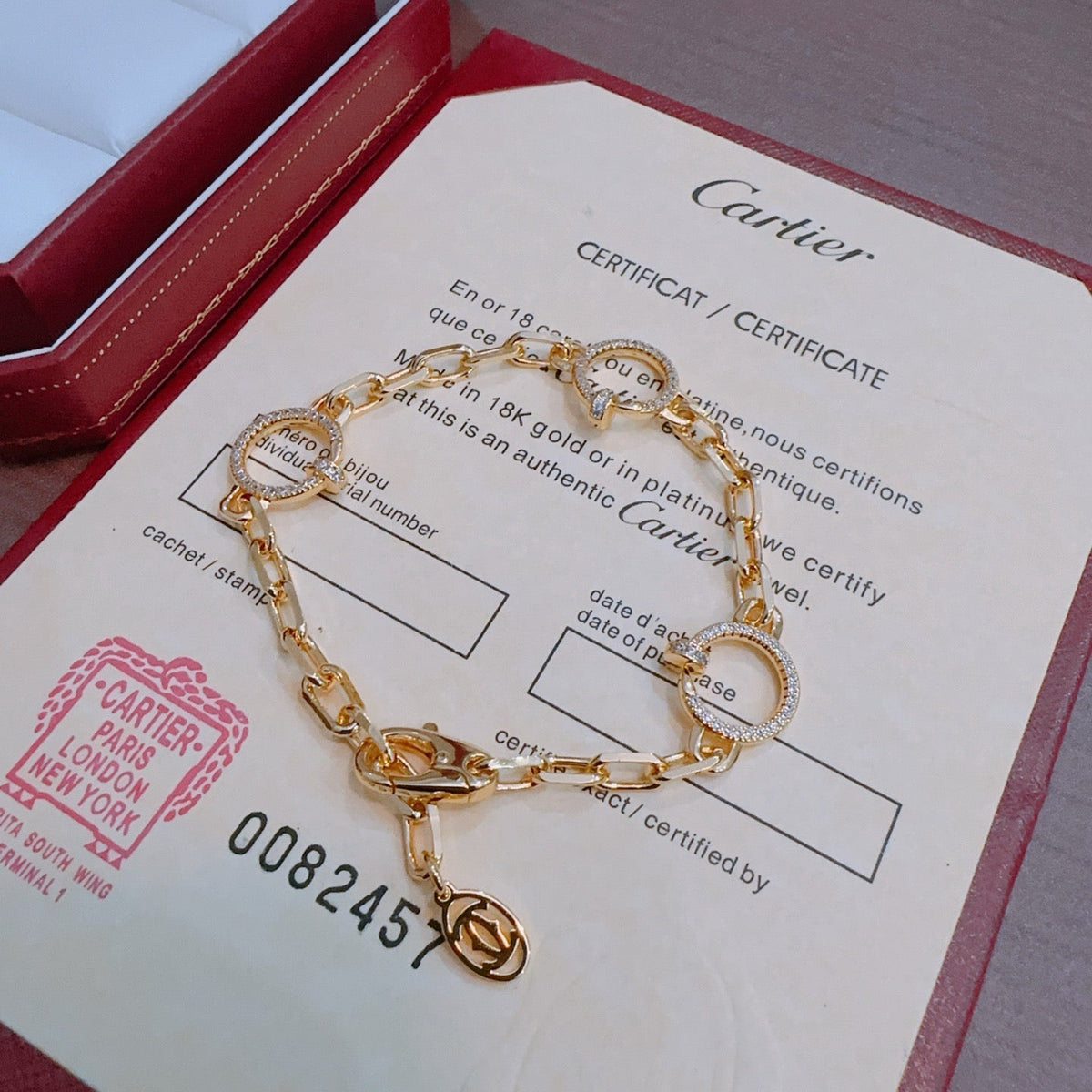 Martin Graham bracelet in polished metal-tone