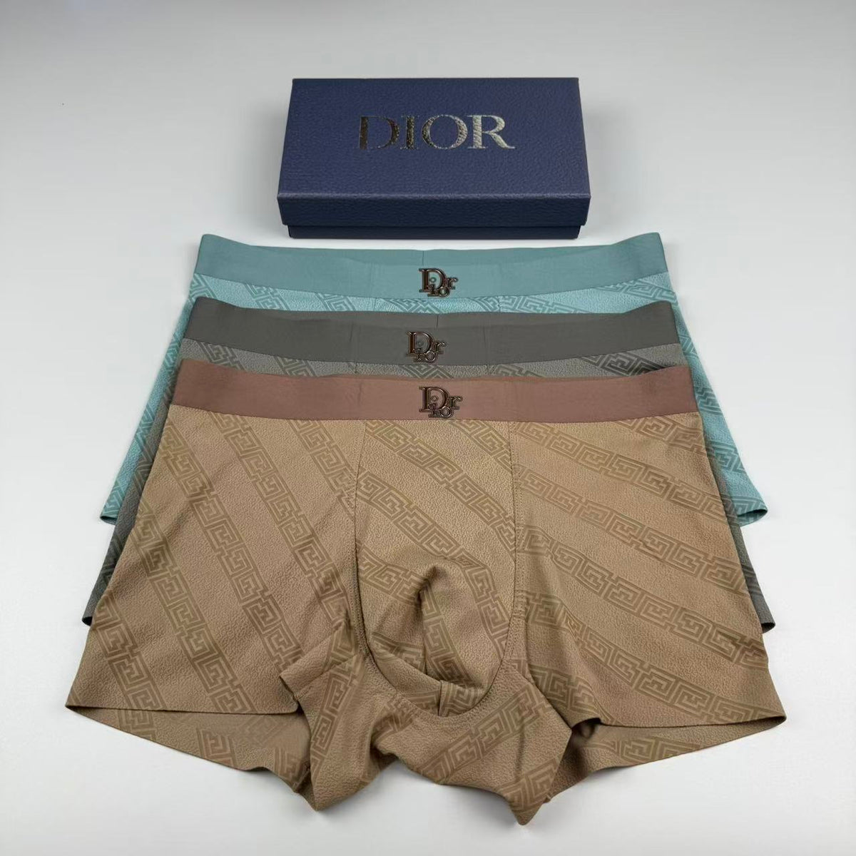 Dior Logo Detail Men's Boxer Briefs - 3-Piece Box