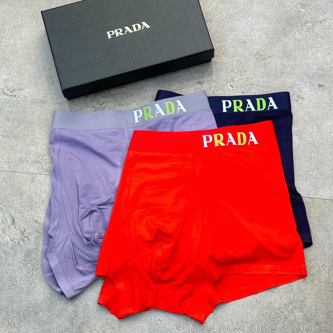 Prada Modal Men's Boxer Briefs - 3-Piece Box - Sizes L-XXXL