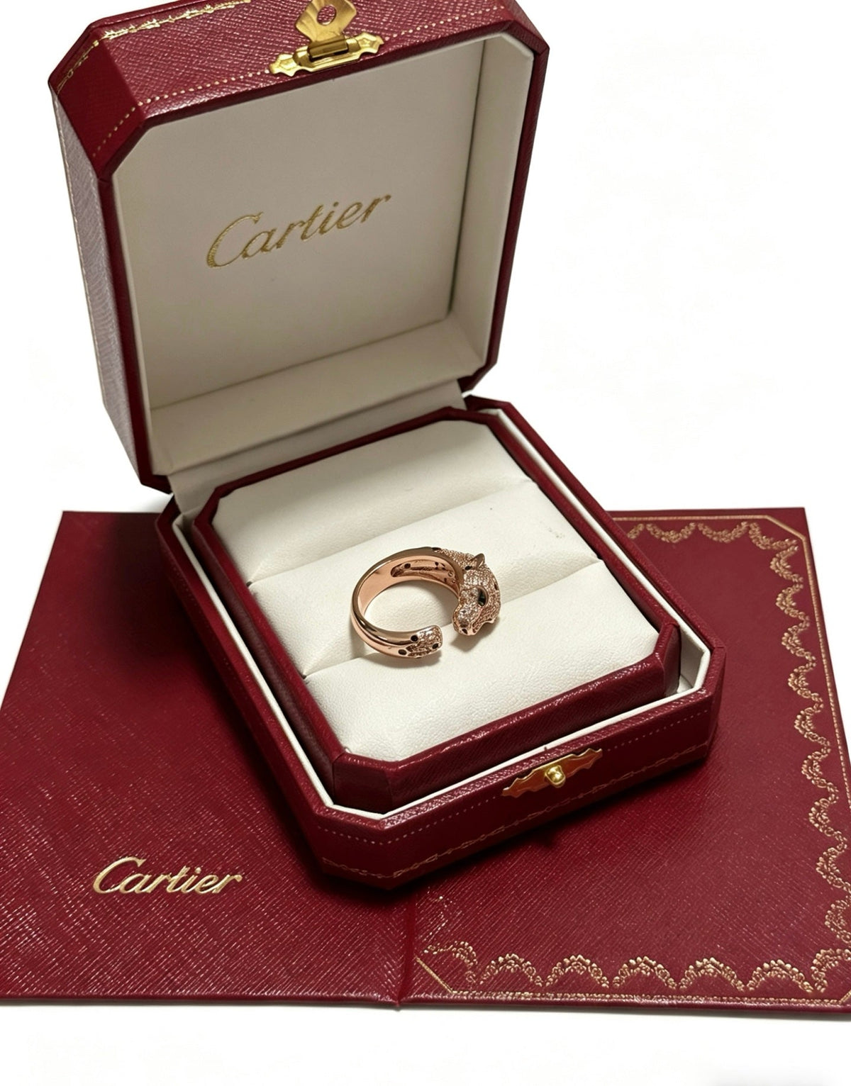 Martin Graham ring in polished metal-tone
