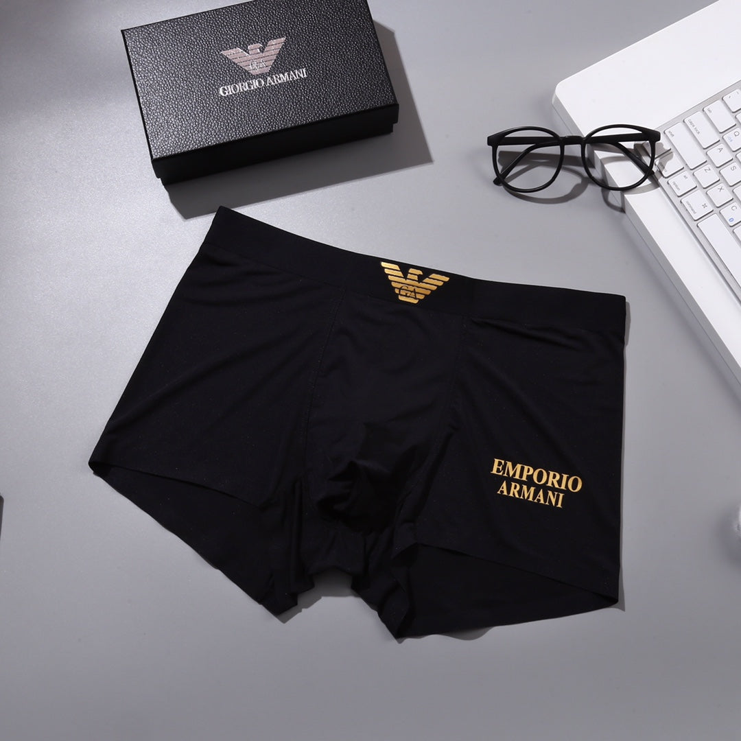 Emporio Armani Eagle Logo Cotton-Blend Boxer Briefs - Box of 3