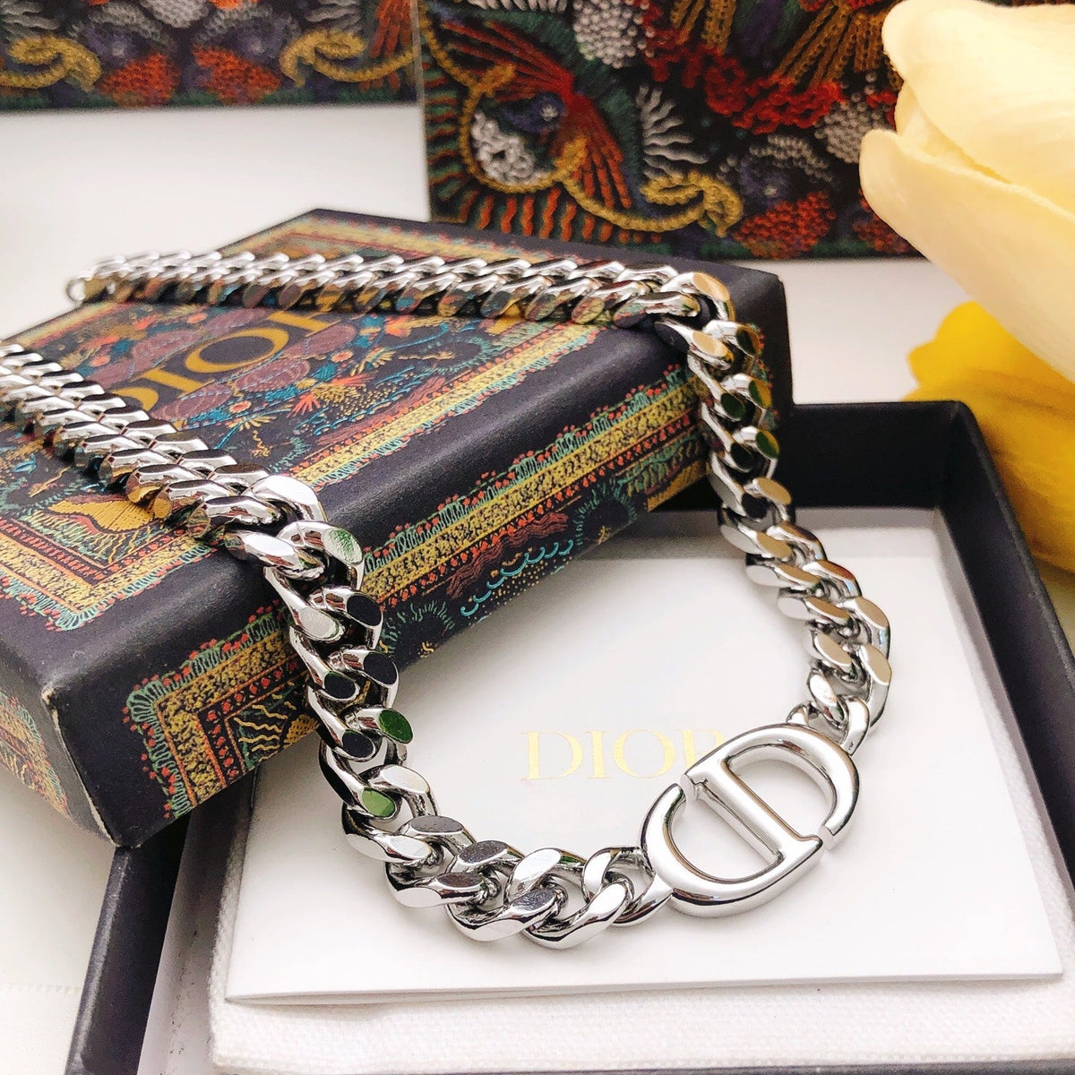 Martin Graham pendant necklace in polished metal-tone