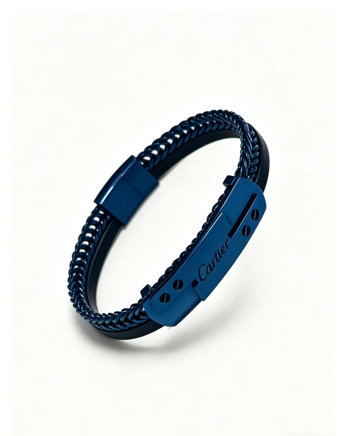 Martin Graham bracelet in polished metal-tone