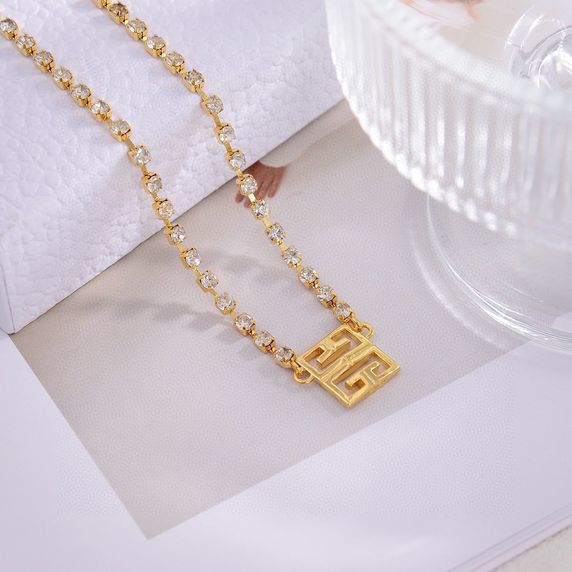 Martin Graham jewelry set in polished metal-tone