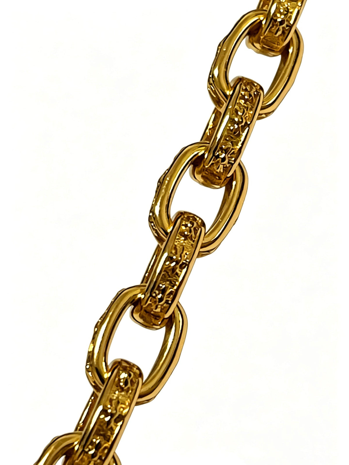Martin Graham bracelet in polished metal-tone – close-up detail