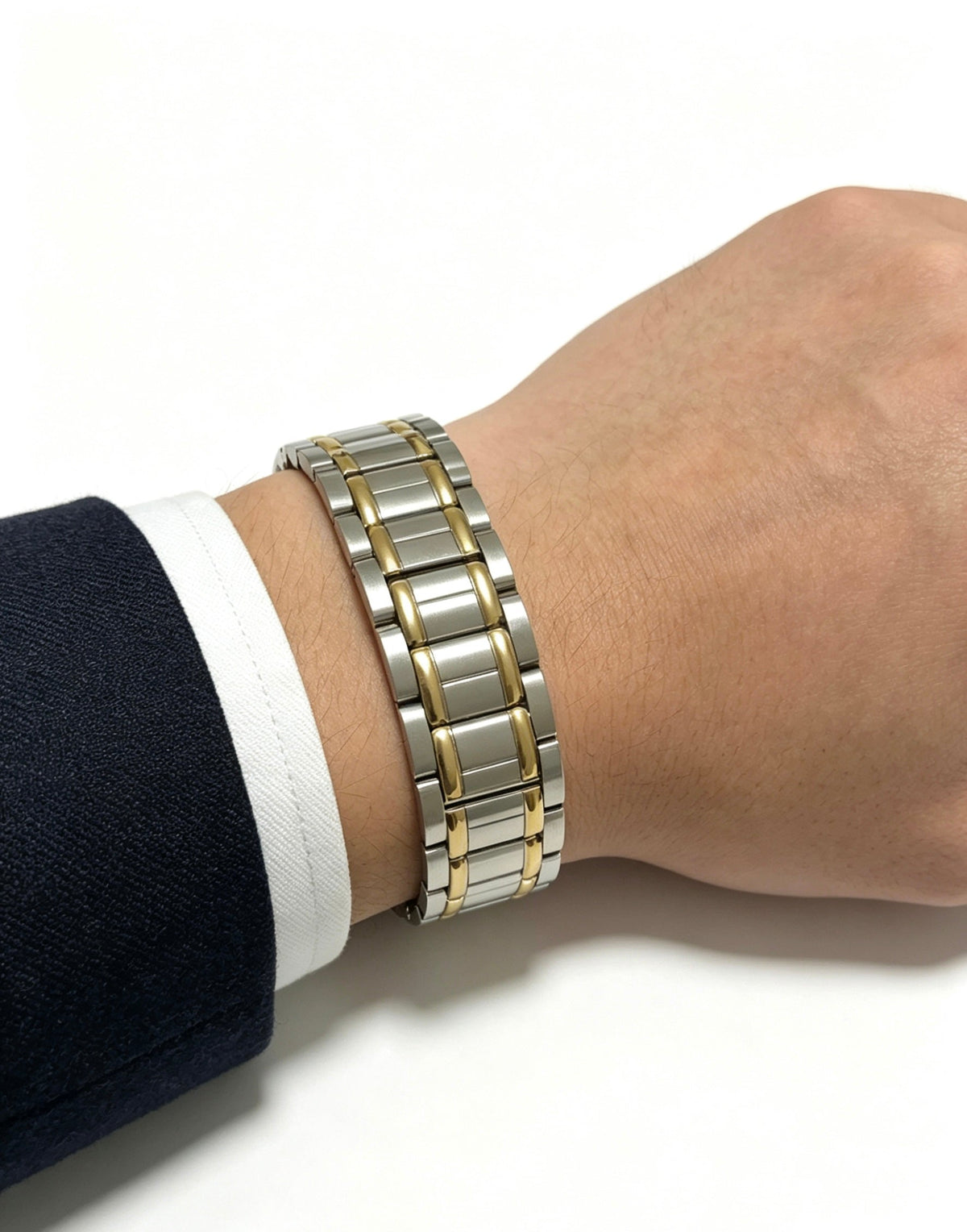 Martin Graham bracelet in polished metal-tone