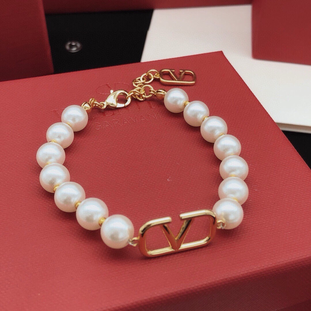 Martin Graham bracelet in polished metal-tone