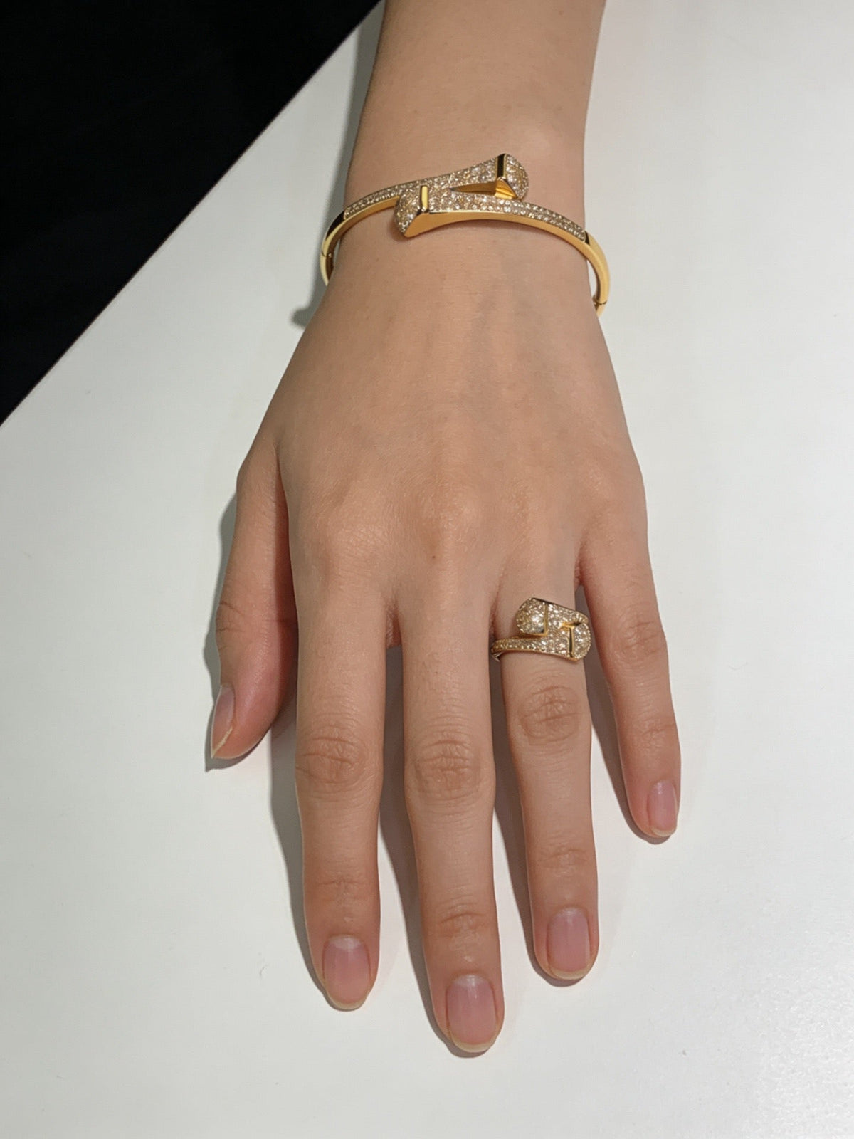 Martin Graham bracelet in polished metal-tone