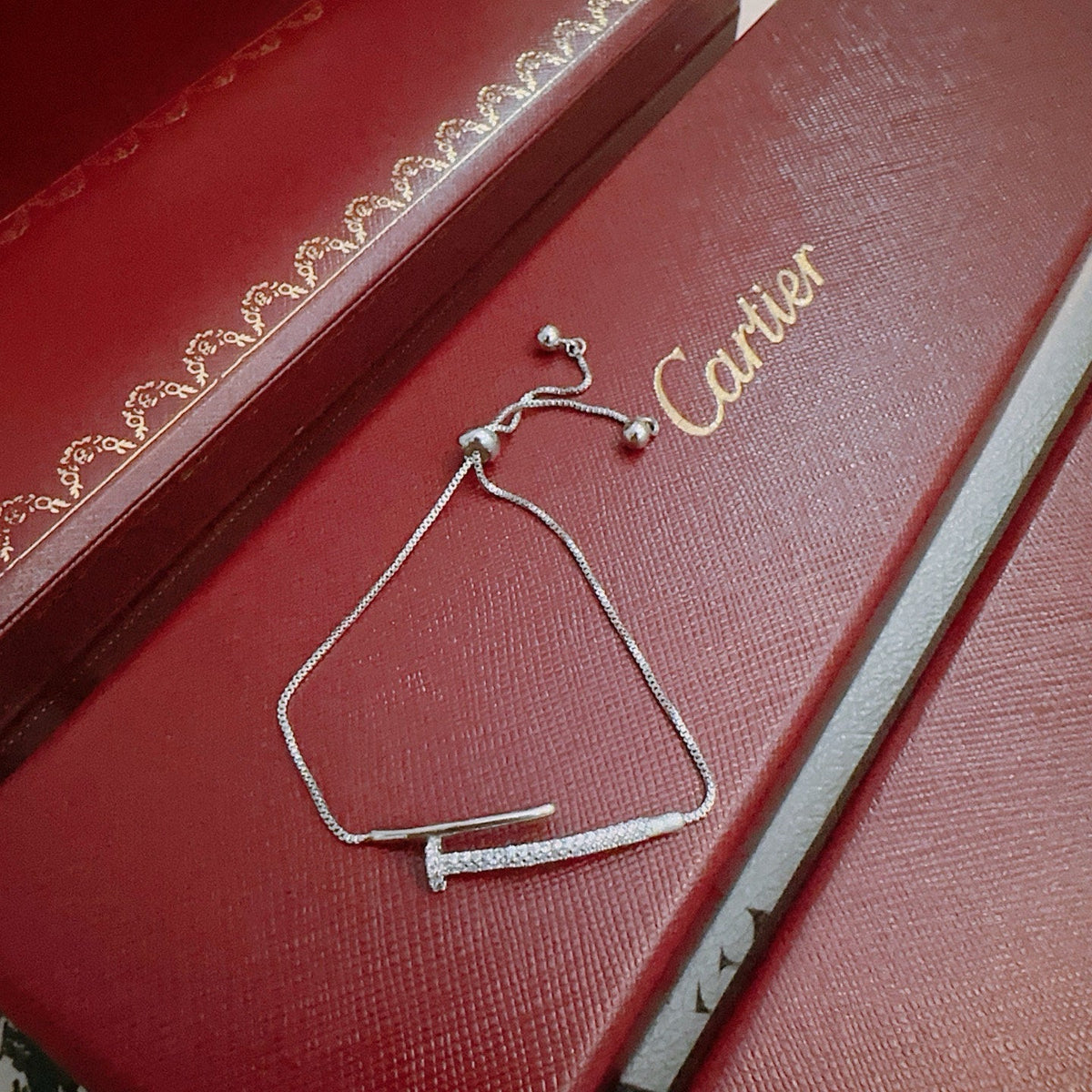 Martin Graham bracelet in polished metal-tone