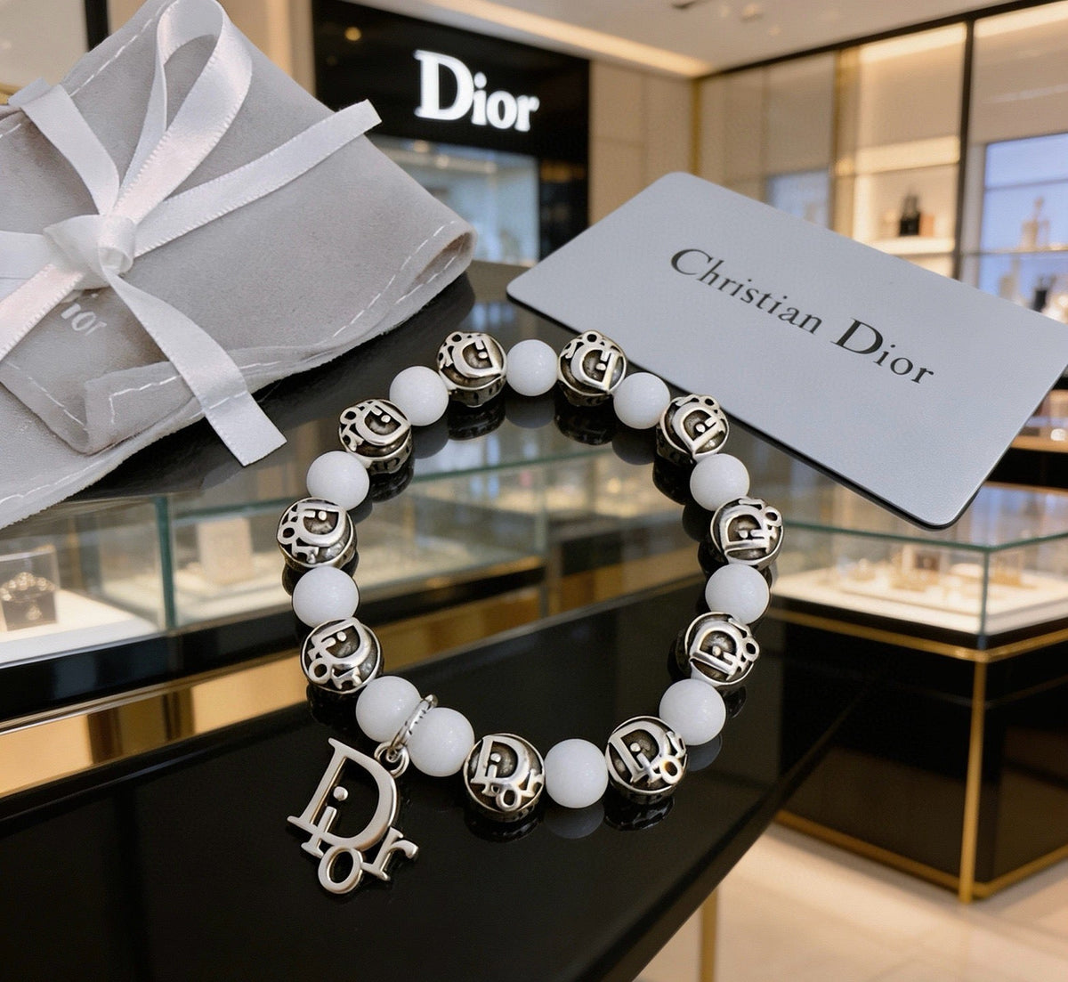 Martin Graham bracelet in polished metal-tone