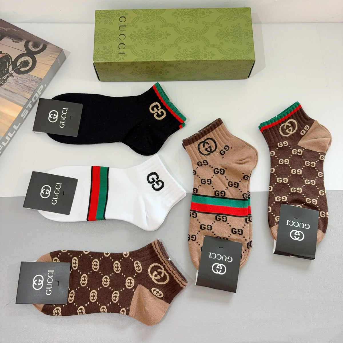 Gucci Cotton Socks – 5-Pair Pack