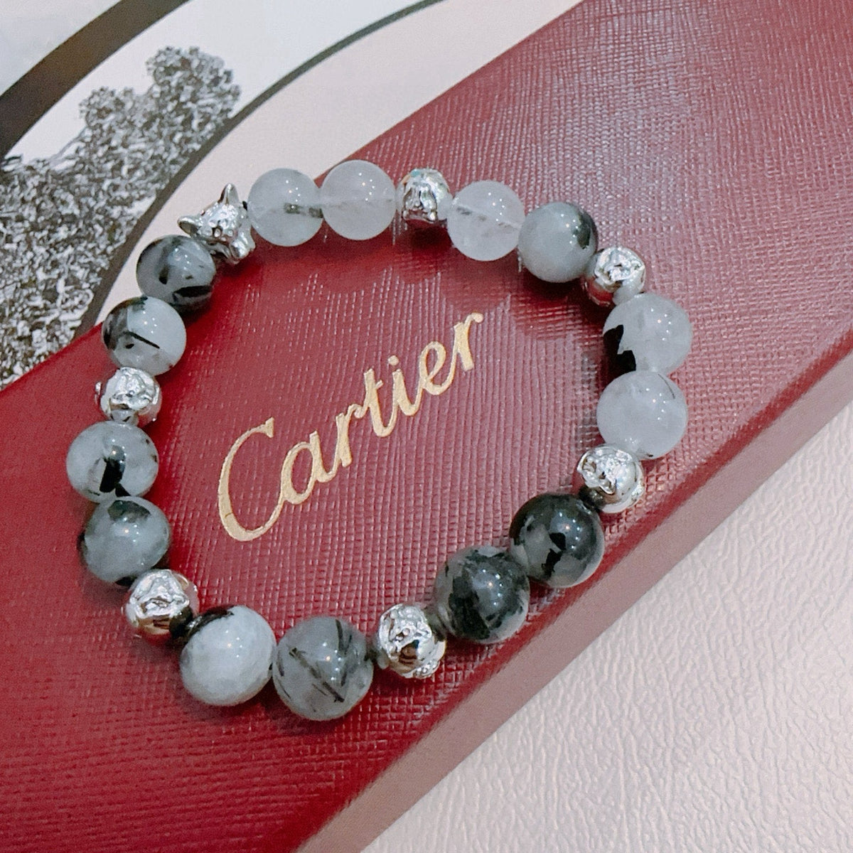 Martin Graham bracelet in polished metal-tone
