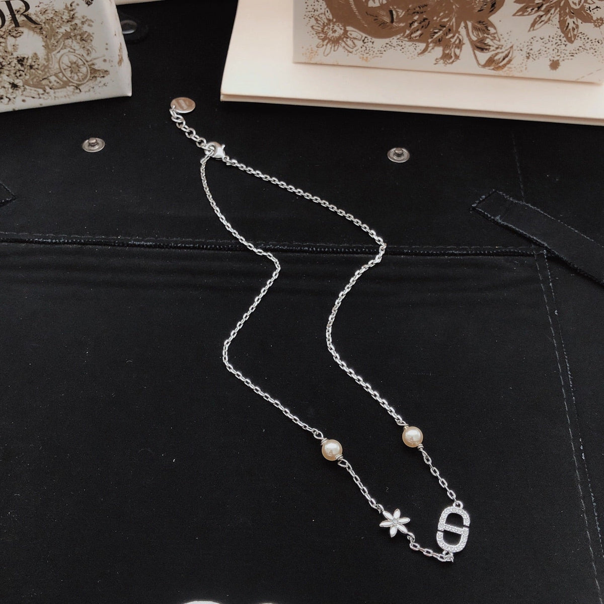 Martin Graham pendant necklace in polished metal-tone