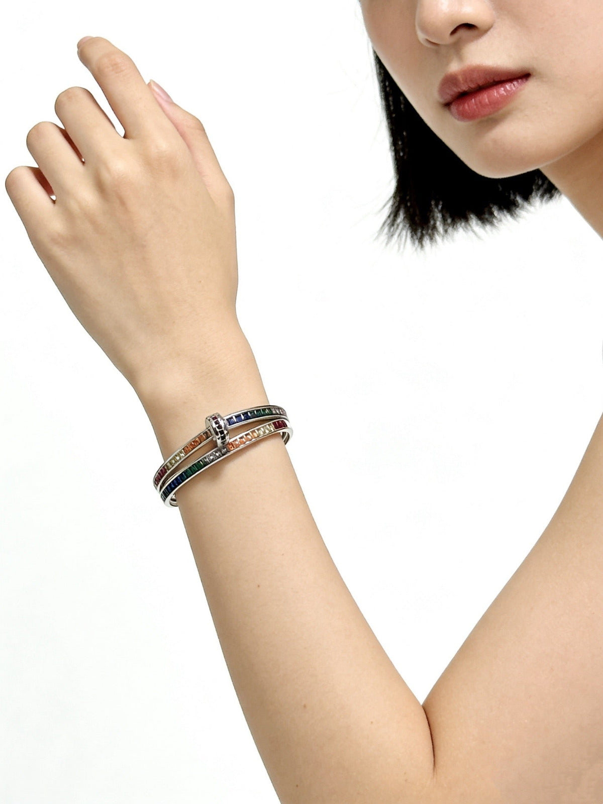 Martin Graham bracelet in polished metal-tone