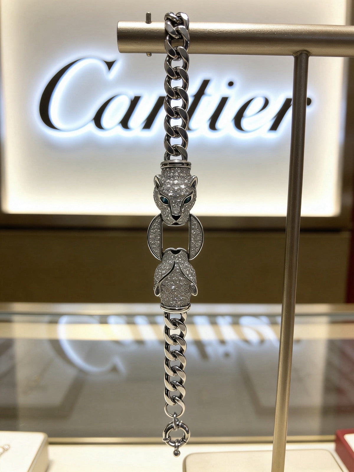 Martin Graham bracelet in polished metal-tone