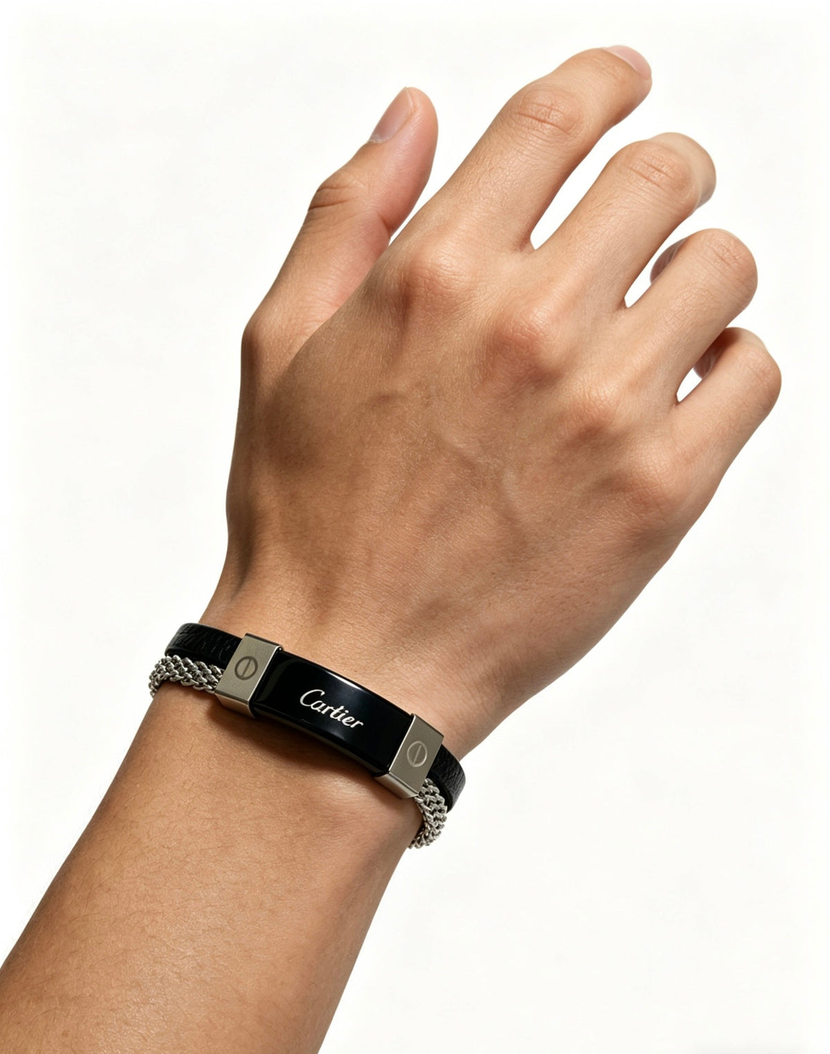 Martin Graham bracelet in polished metal-tone