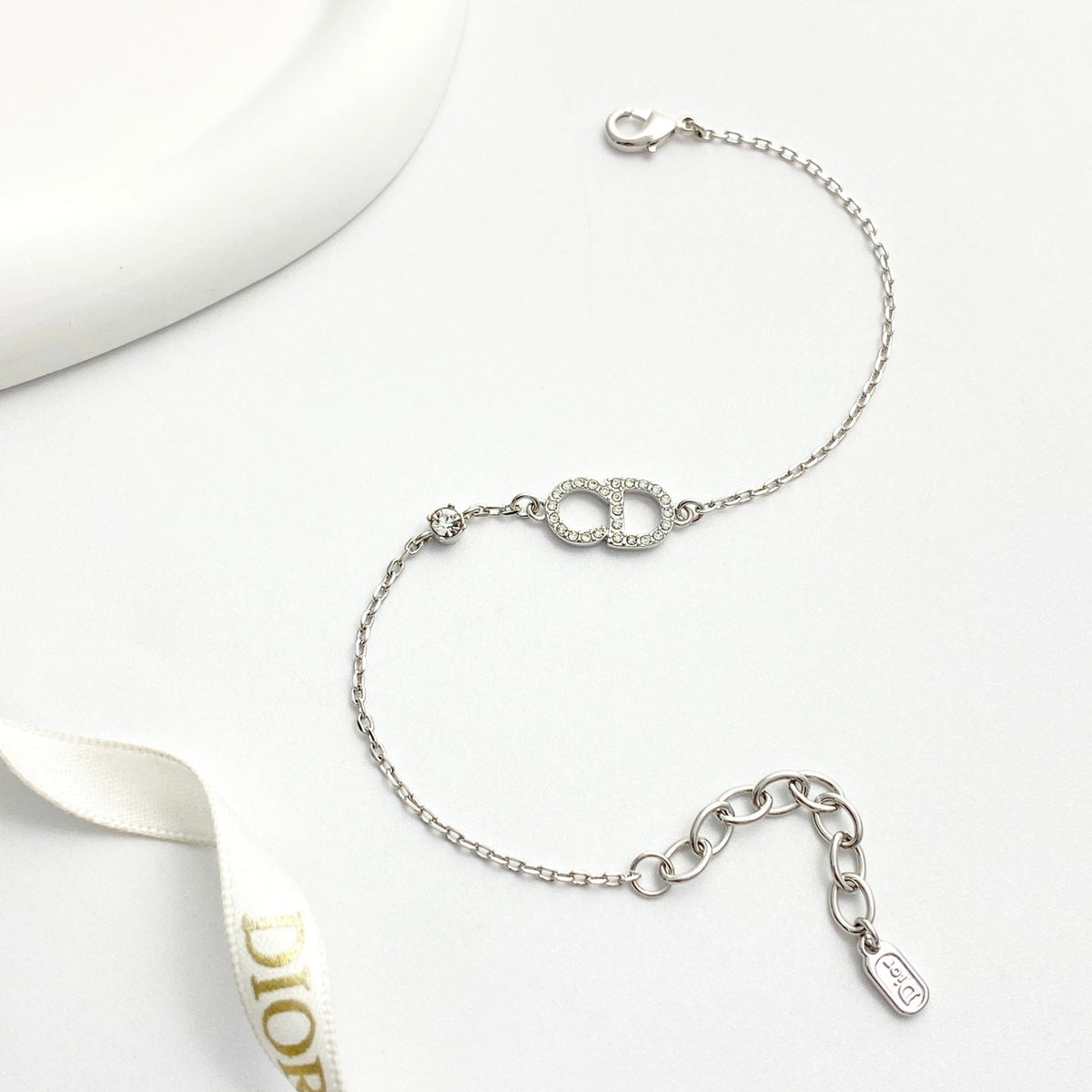 Martin Graham bracelet in polished metal-tone
