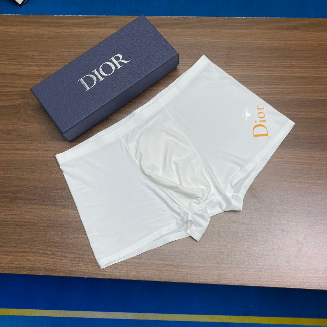Dior Contrast Logo Men's Trunk Underwear - 3-Piece Box
