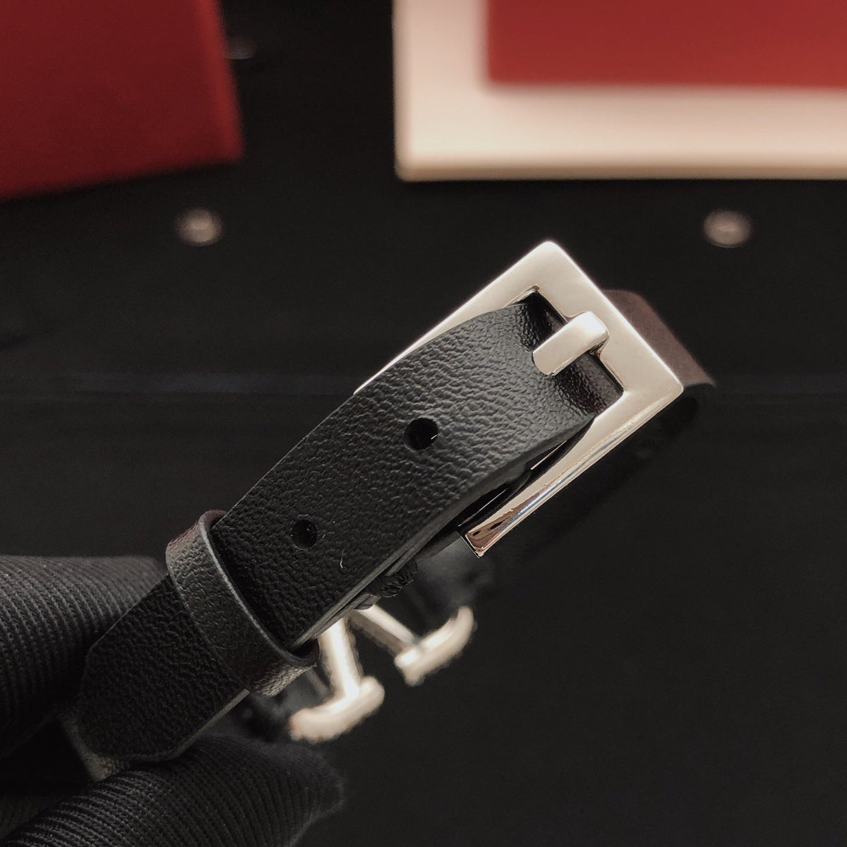 Martin Graham bracelet in polished metal-tone