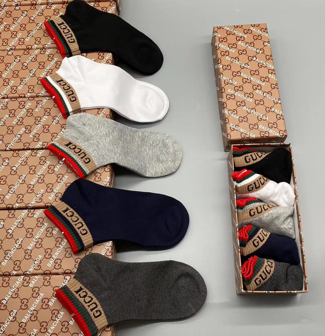 Gucci Mickey 86/14 Nylon-Spandex Breathable Socks – 5-Pair Pack