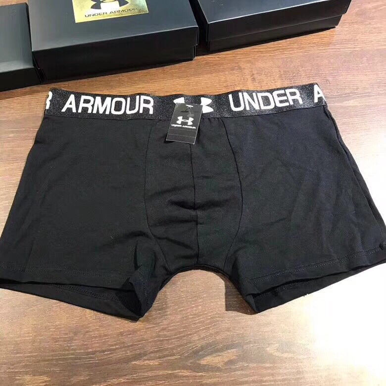 Under Armour Cotton Bold Athletic Waistbands Men's Boxer Briefs - 3-Piece Box