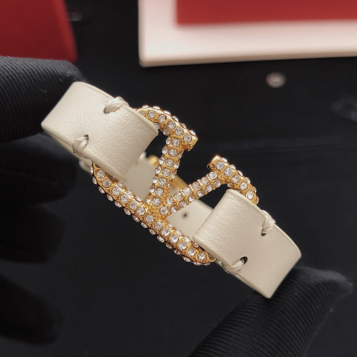 Martin Graham bracelet in polished metal-tone