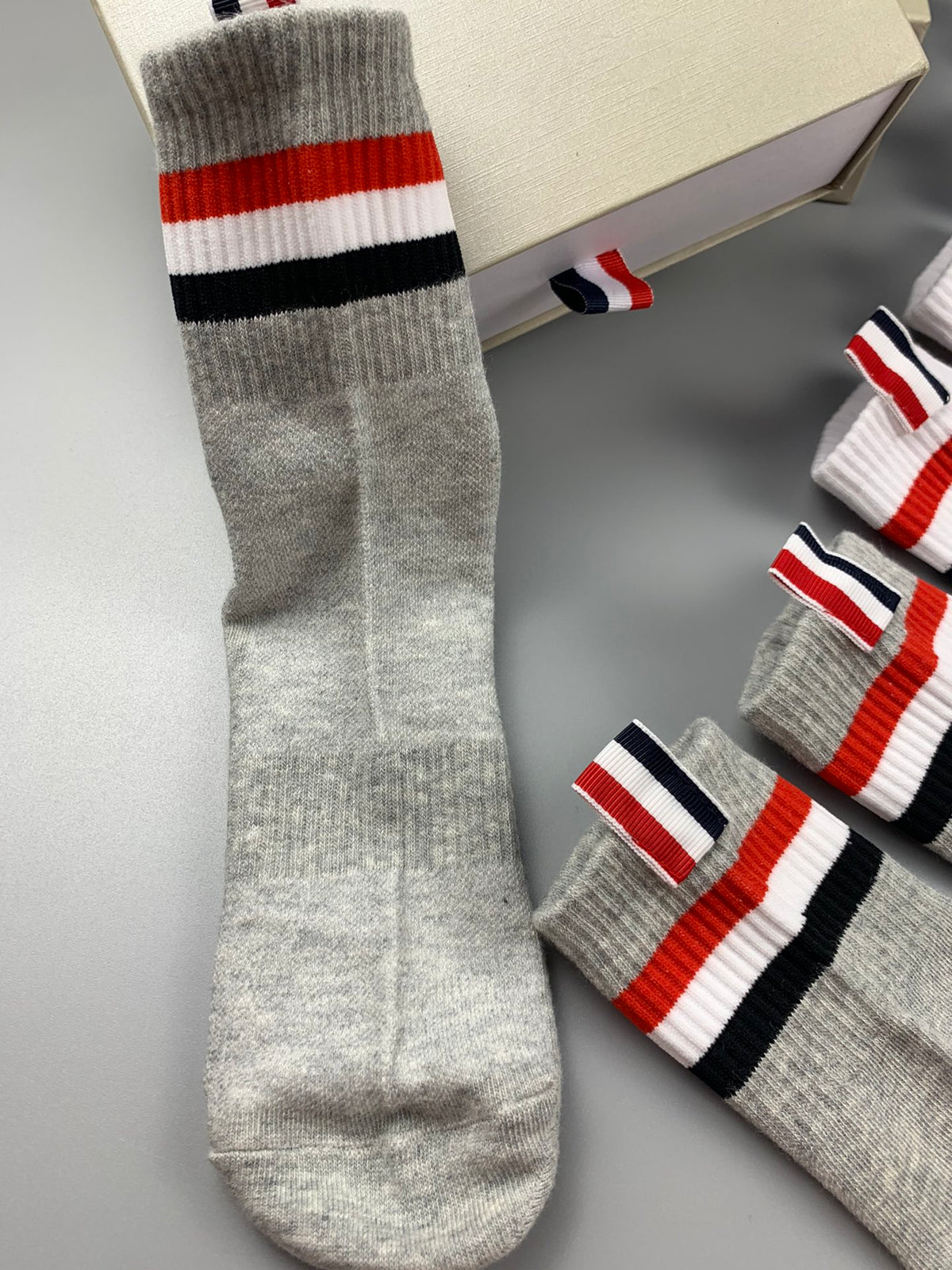Thom Browne Cotton Crew Socks - 6-Pair Set