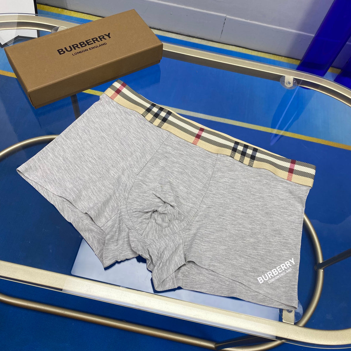 Burberry Modal Logo Detail Men's Boxer Briefs - 3-Piece Box