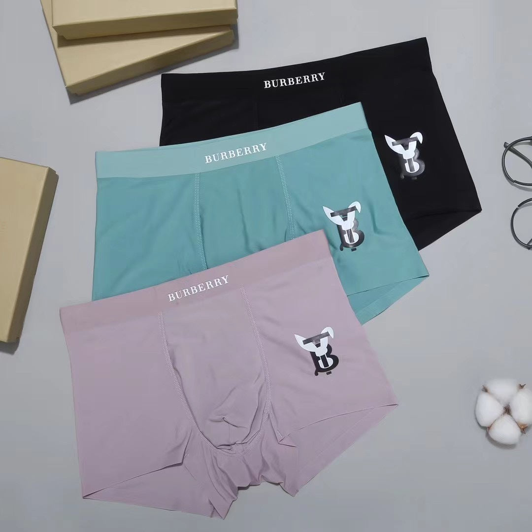 Burberry Logo Men's Trunk Underwear - 3-Piece Box