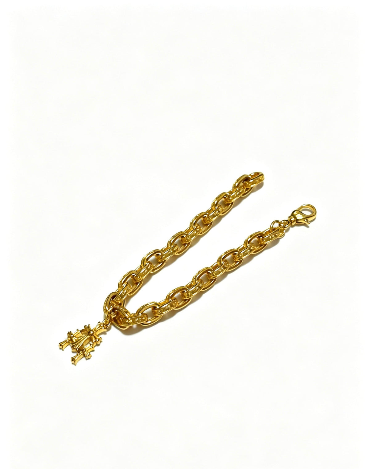Martin Graham bracelet in polished metal-tone – close-up detail