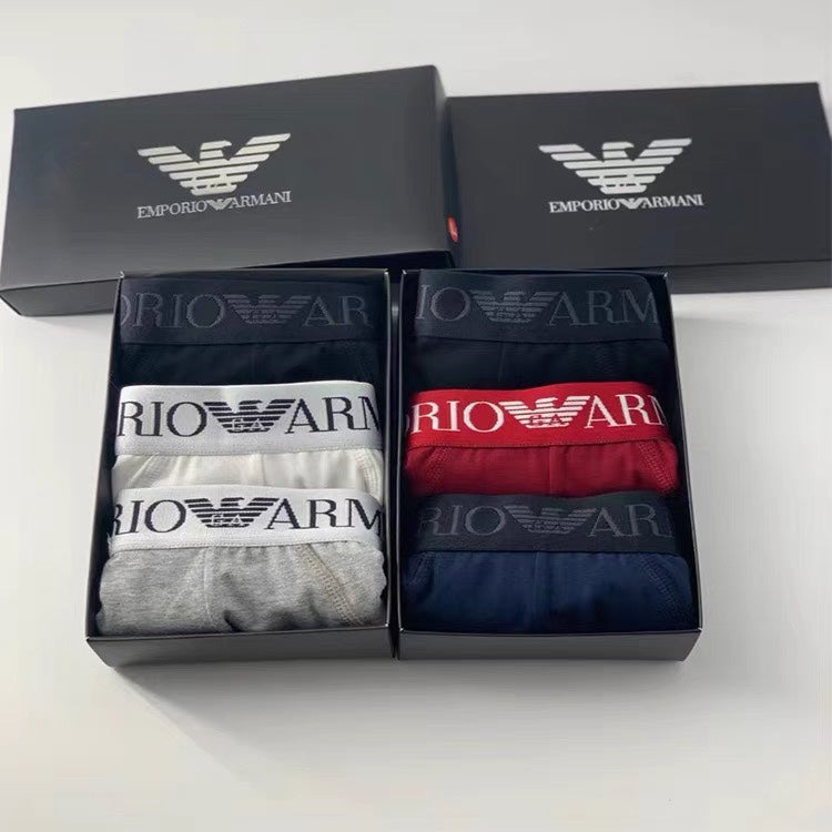 Emporio Armani Logo Brief Men's Briefs - 3-Piece Box