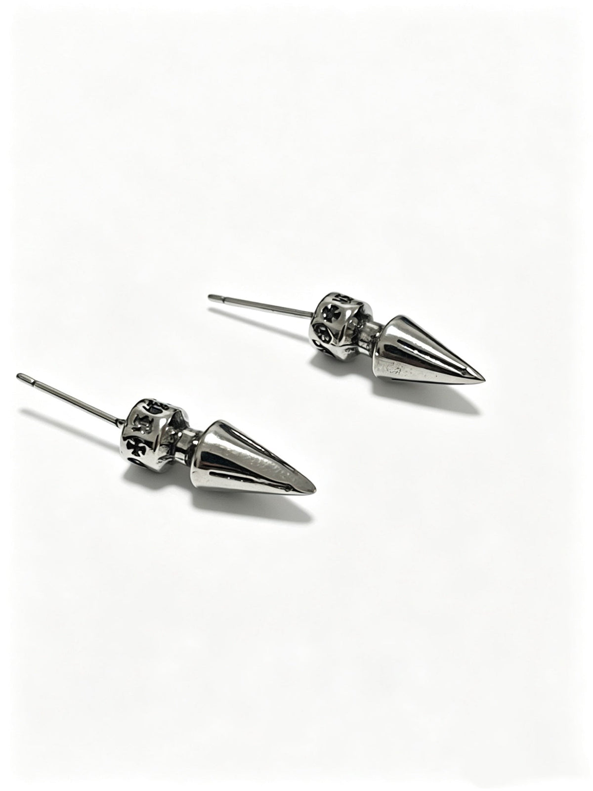 Martin Graham earrings in polished metal-tone – styled product view