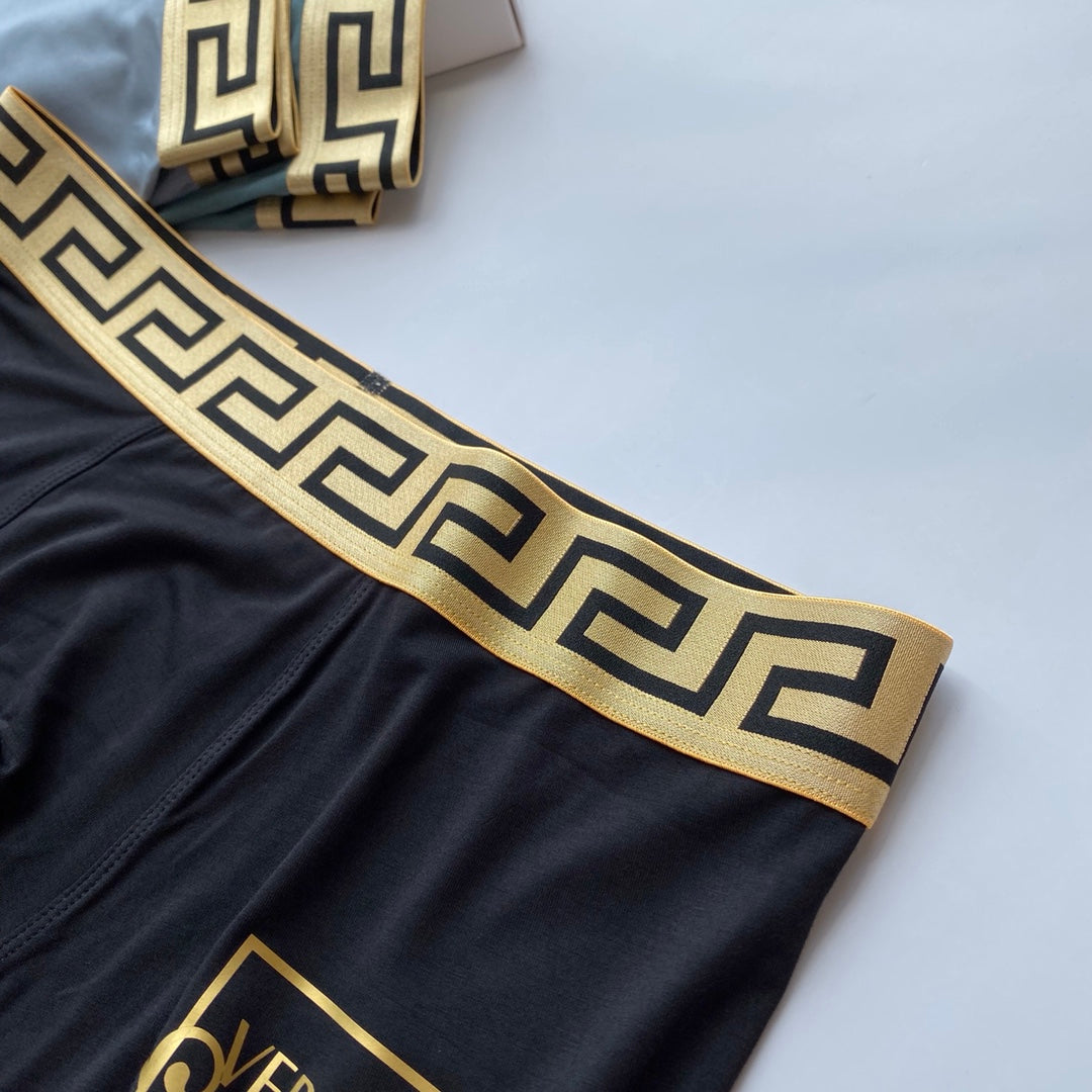 Versace 91/9 Modal-Spandex Men's Boxer Briefs - 3-Piece Box - Sizes L-XXXL