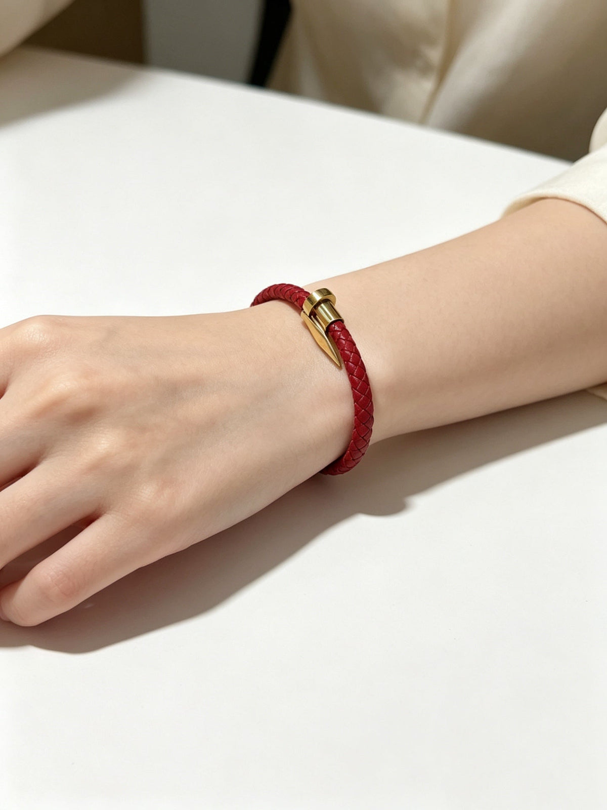 Martin Graham bracelet in polished metal-tone – close-up detail
