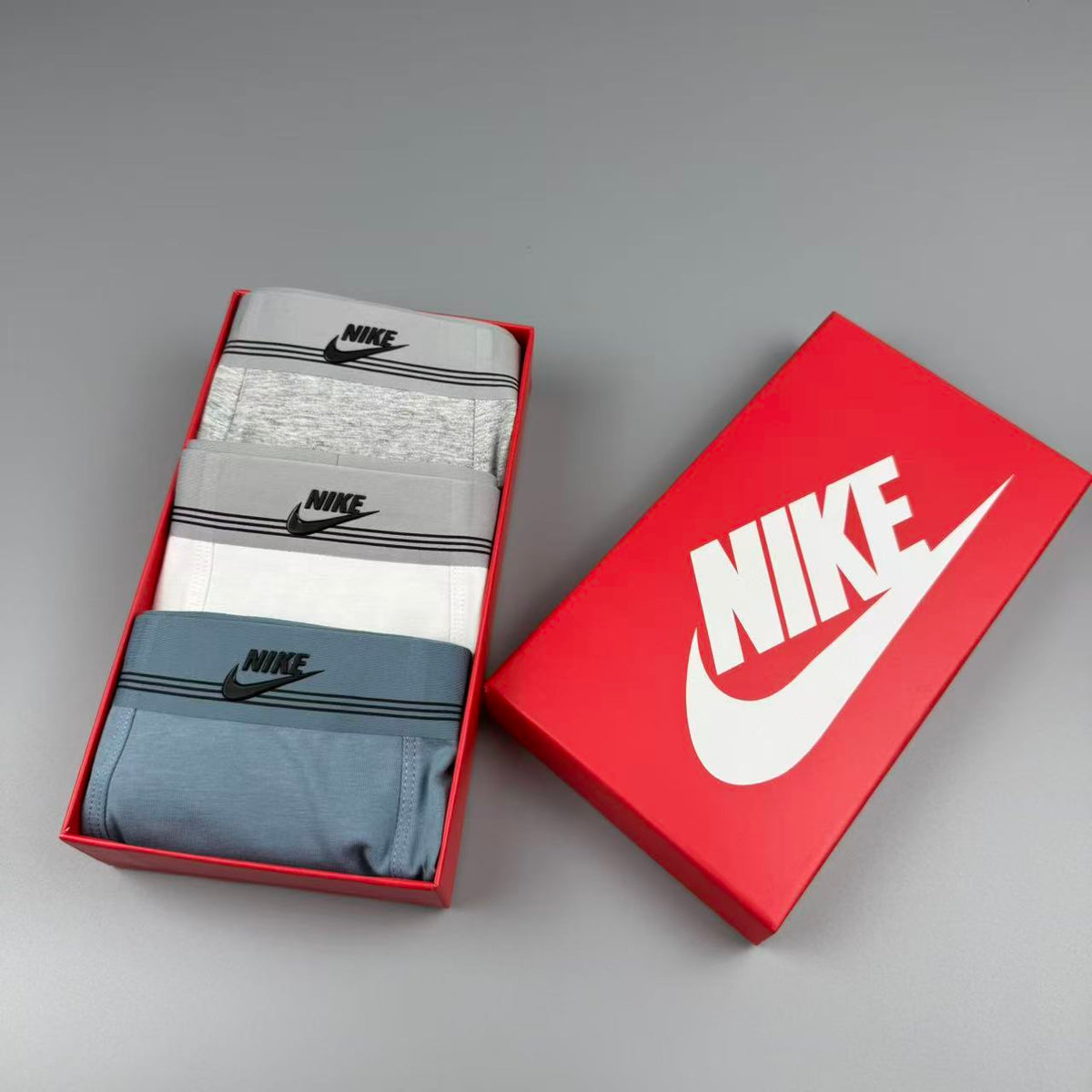 Nike Logo Detail Men's Boxer Briefs - 3-Piece Box
