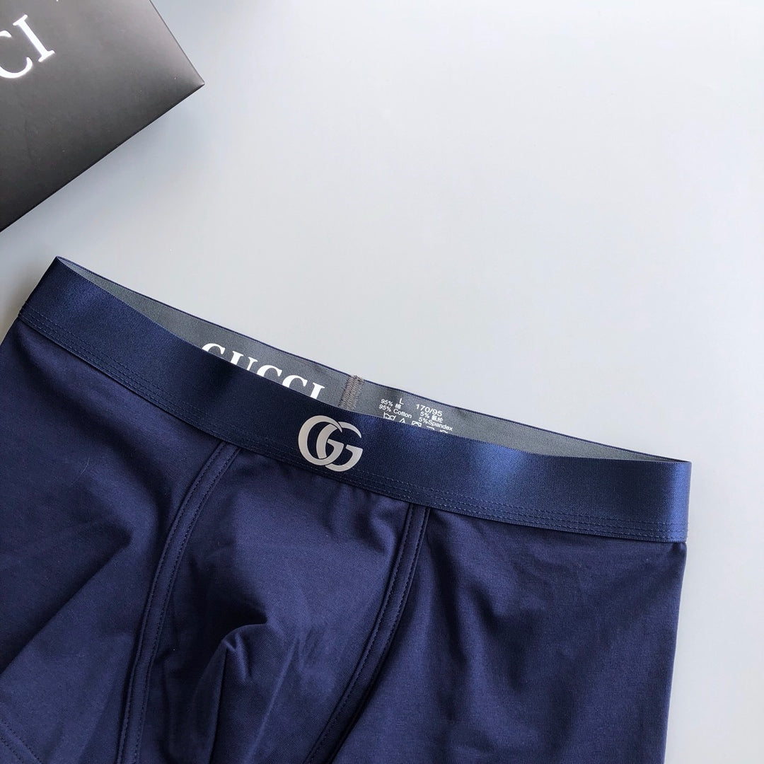 Gucci Gold-Tone Emblem Waistbands Men's Boxer Briefs - 3-Piece Box