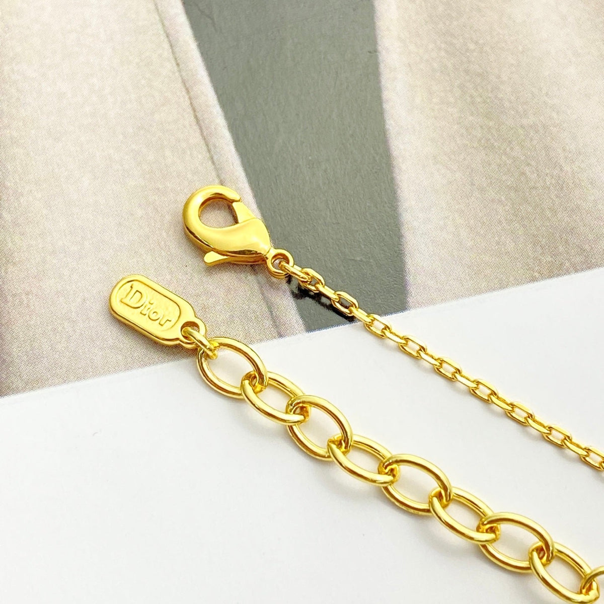 Martin Graham bracelet in polished metal-tone – close-up detail
