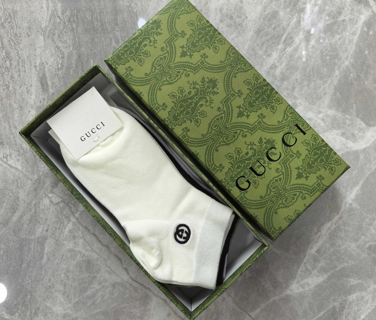 Gucci Combed Cotton No-Show Socks - 5-Pair Set