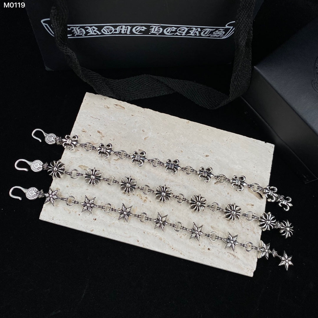Martin Graham bracelet in polished metal-tone – styled product view