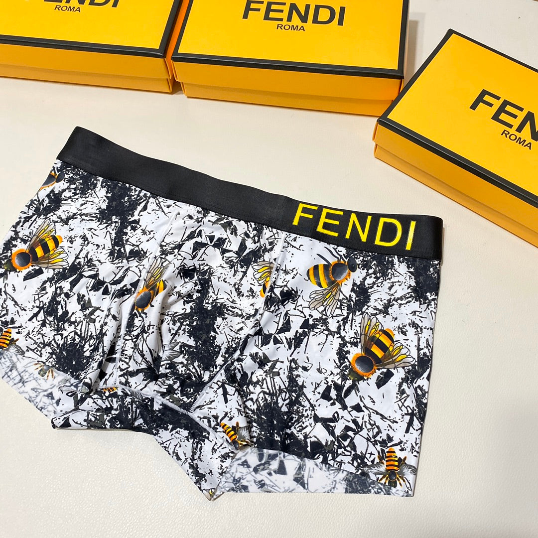 Fendi Ice-Silk Men's Boxer Briefs - 3-Piece Box - Sizes L-XXXL