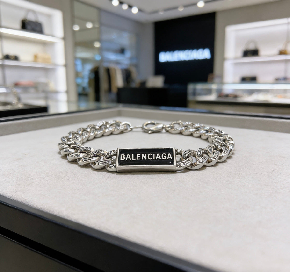 Martin Graham bracelet in polished metal-tone – styled product view